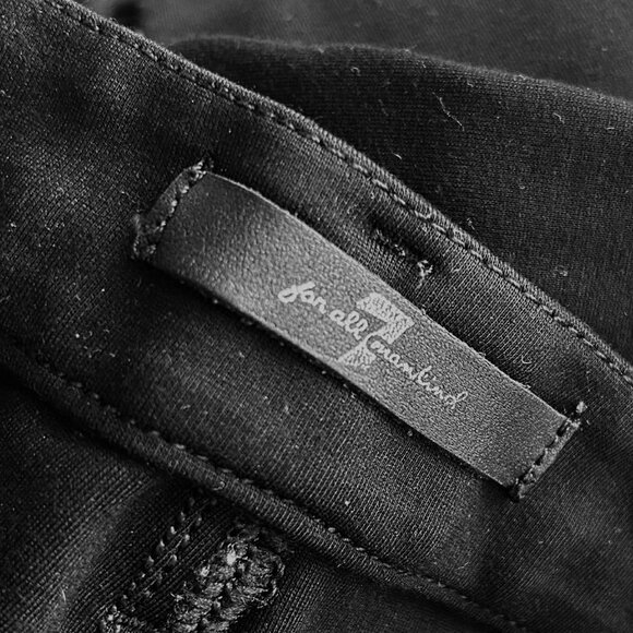 7 For All Mankind Slim Illusion Black Knit Crop Skinny Pants – US 29 - Picture 7 of 7